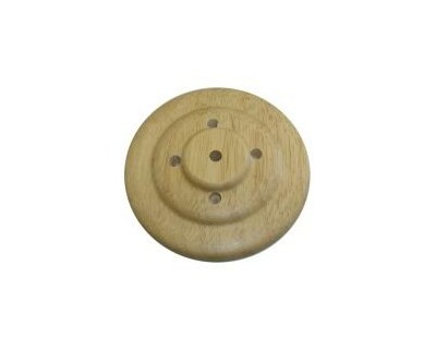 Tischsockel Fahnenaufsteller Holz - 5 Löcher - für Stockfahnen 30x45cm