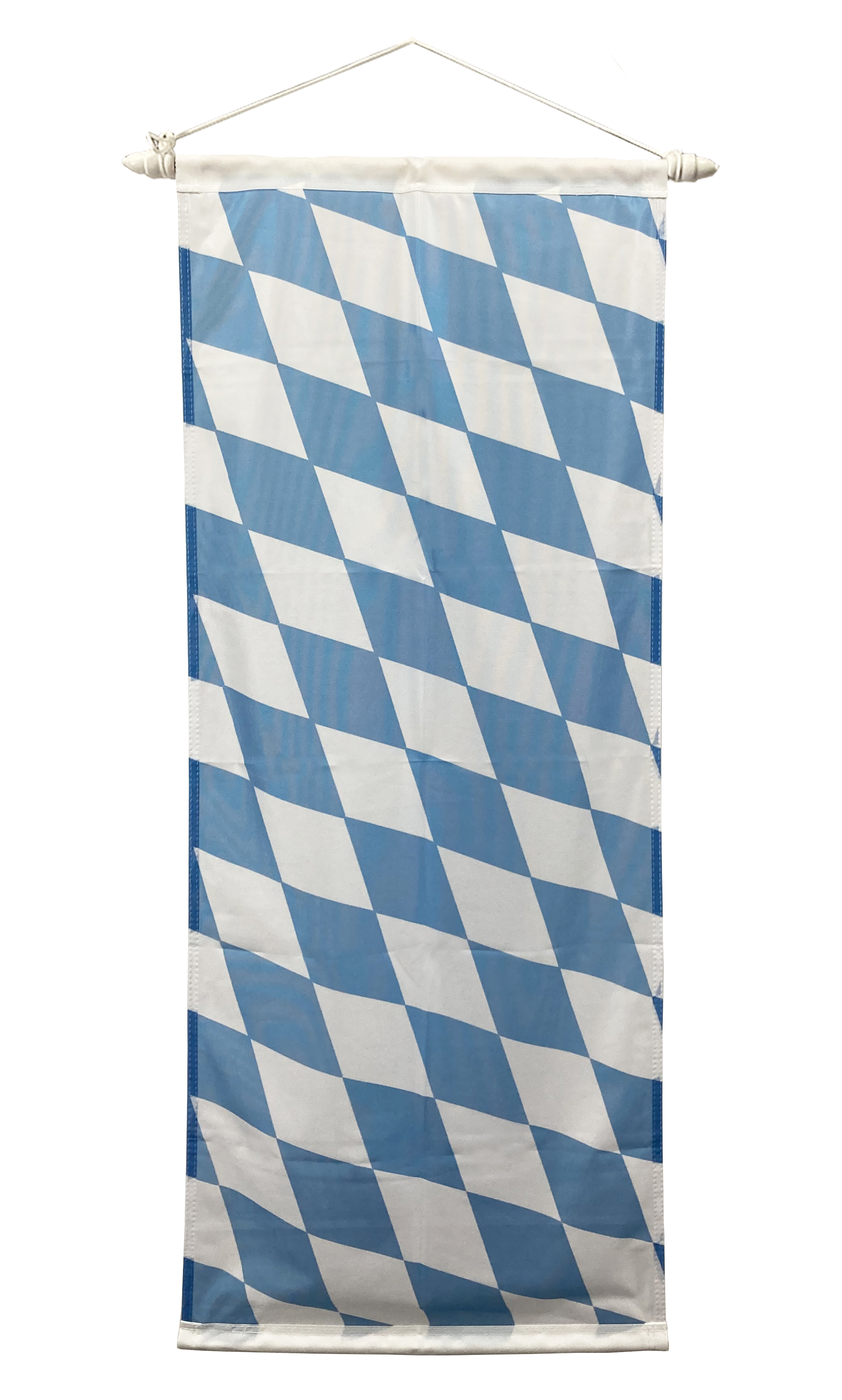 Ordensband Bayern weiß blau mit Kante 30mm 1 meter