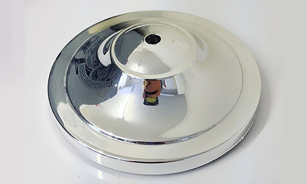 Tischsockel Chrom für 1 Tischfahne 22,5x15cm - nur Sockel