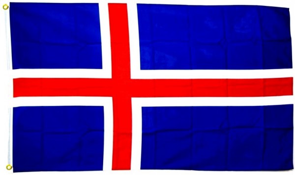 Island Fahne/Flagge - 60cm x 90cm, 60 x 90 cm, Internationale Flaggen