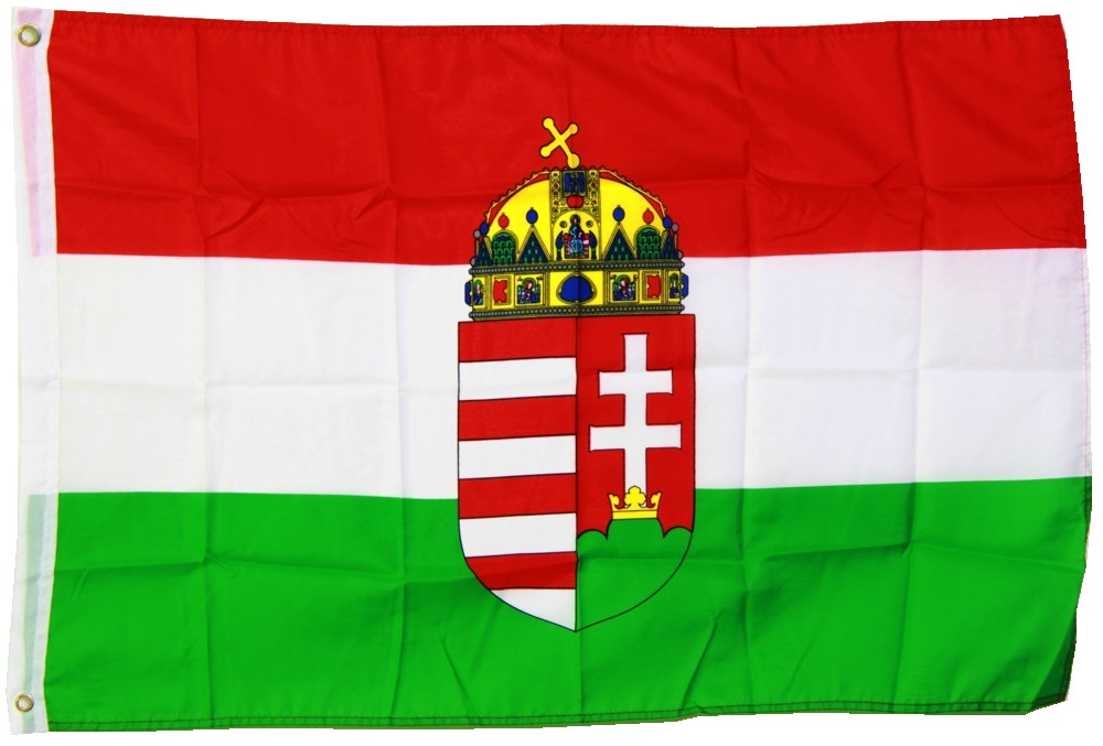 Ungarn Flagge 150x250cm Mit Wappen 150 X 250 Cm Internationale Flaggen Flaggenshop Munchen