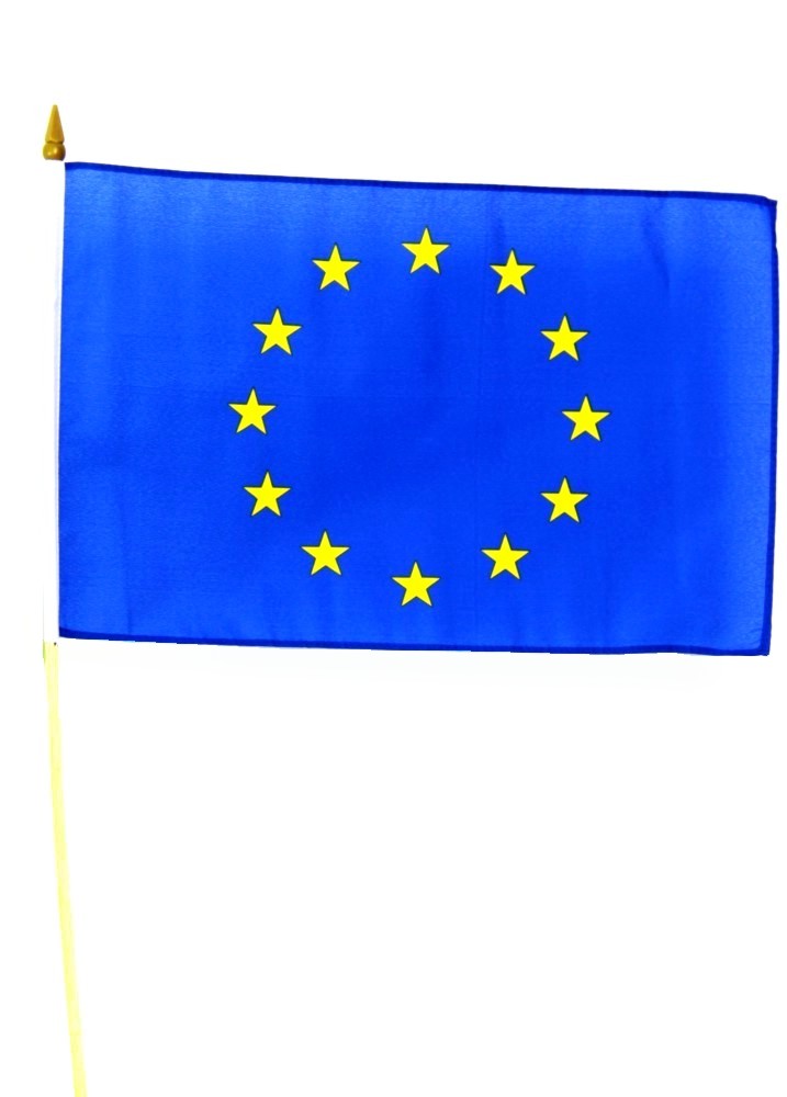 Europa Stockfahne 30 x 45 cm, Europa