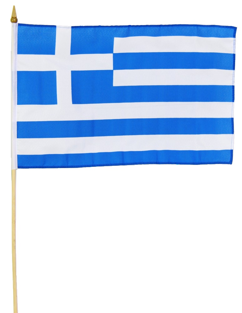 Stock-Flagge Griechenland 30 x 45, Europa, Stock-Flaggen 30 x 45 cm
