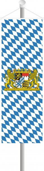 Bayern Bannerfahne Löwenwappen 52 x 120 cm
