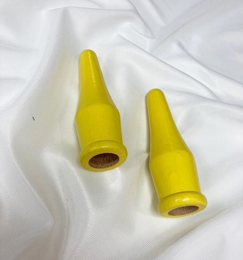 Fahnenspitzen / gelb lackiert / 20mm Durchmesser